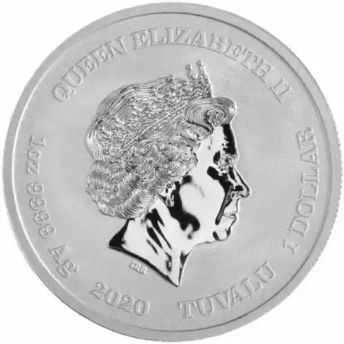 2020 Tuvalu $1 1oz Silver 75th Anniversary Iwo Jima Coin