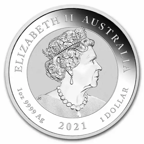 2021 1oz Silver Australia Myths & Legends Dragon