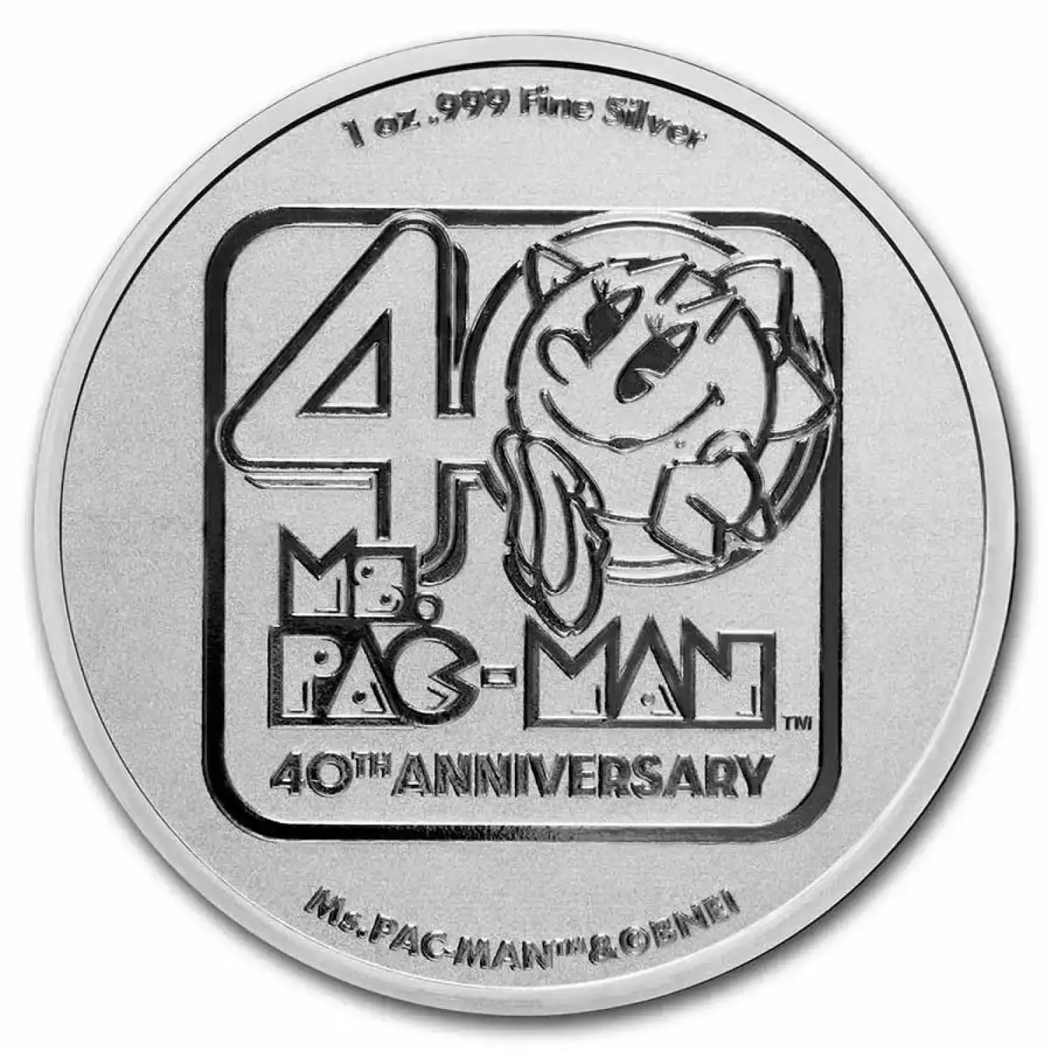 2021 Niue 1 oz Silver $2 Ms.PAC-MAN™ 40th Anniversary Coin (2)