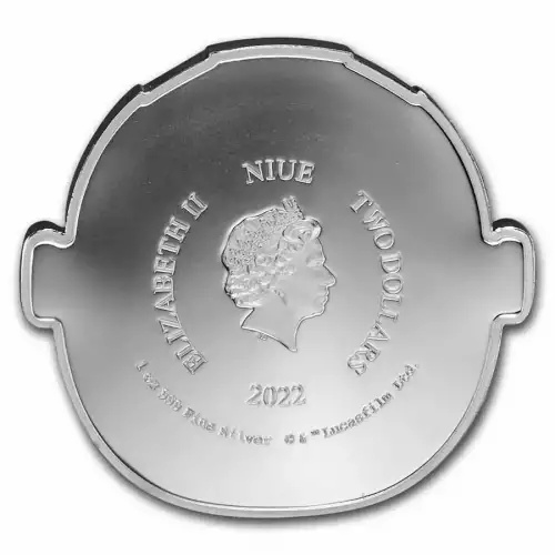 2022 Niue 1oz $2 Star Wars Mandalorian Grogu Pod Shaped Coin (3)
