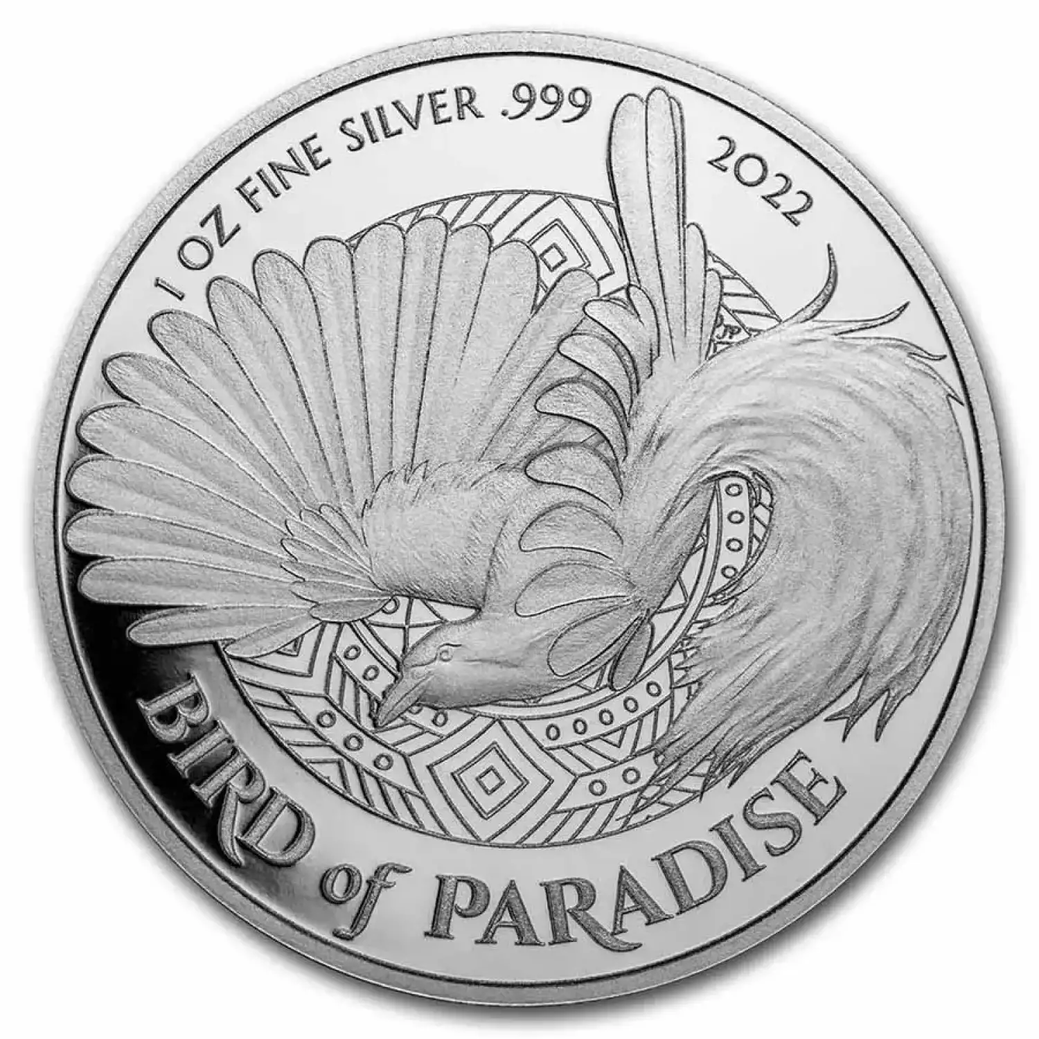 2022 Papua New Guinea 1 oz Silver Bird Of Paradise