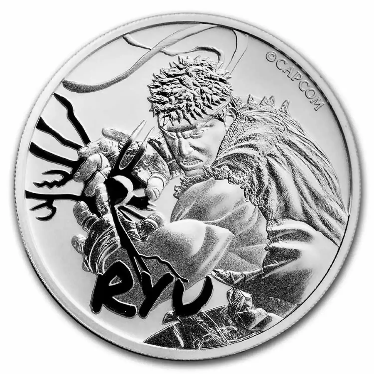 2022 Tuvalu 1 oz Silver Street Fighter Ryu $1 Coin (2)